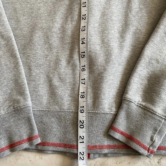 The North Face Womens Size Small Gray Full  Zip Up Pink LOGO Hoodie Sweater - Picture 9 of 12